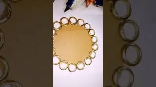 beautiful diy room craft idea/ wall mirror decor