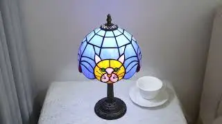 Tiffany lighting cute cat table lamp #retrostyle #tiffany #lighting #lamp #tablelamp #table  #cat