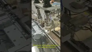 High-Speed Automatic Capping Machine for Bottles, Automatic Dual Hhead Cap Sealer Machine