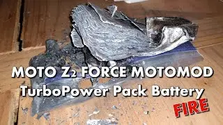 DANGER! MOTOROLA MOTO Z2 FORCE MOTOMOD TurboPower External Battery FIRE