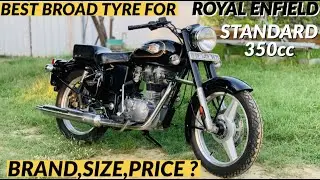 Royal enfield standard 350cc broad tyre | Michelin sirac street for royal enfield Standard | Bullet