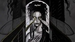 🩸 День 4: Adze 🪰 #inktober #folklore #urbanlegends #inktober2025 #artist #gothartist #ghoststories