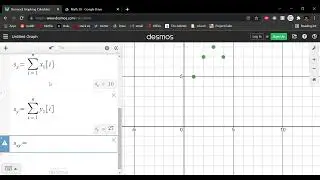 Least squares in Desmos