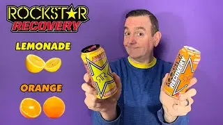 Rockstar Recovery Energy Drink Product Review; Rockstar Recovery Lemonade and Orange energy drinks