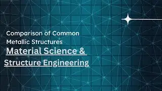 9. Comparison of Common Metallic Structures | Material Science and Engineering