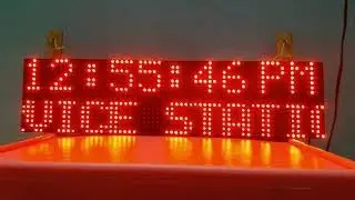 How to show Date, Time, and message on P10 display board in Tamil fully explained.😀👍