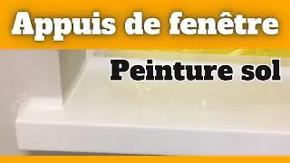 ✅Peindre des appuis de fenêtre, rebords avec une peinture de sol