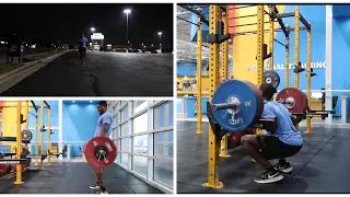 Explosive leg day|| Sprints, back squats, and deadlifts
