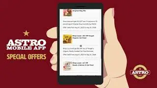 Astro Loyalty Mobile App | Special Offers Menu NEW