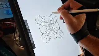 Видео в режиме замедленной съемки в Procreate | Яркие эскизы татуировок, мандалы и раскраски