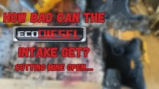 How Bad Can The EGR Dirty The EcoDiesel Intake? Cutting Mine Open.