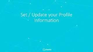 Chatify - Update your profile page