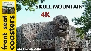 Skull Mountain 4K POV Front Seat On-Ride 2018 Six Flags Great Adventure Roller Coaster