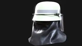 Firefighter Helmet 3D Model of Rosenbauer Heros 2  &ndash; Highly Detailed, Game-Ready, 4K PBR