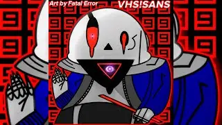 I Drew VHS!Sans From Undertale Hacker Ending! #Shorts #SansAu #Art #DrawingAndArt #ShortsVideo #Sans