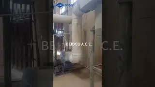 Dust removal system of fertilizer equipment