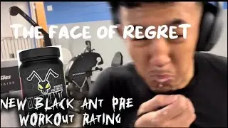 Trying the new black ant pre workout (16 year old vlog) chest and triceps