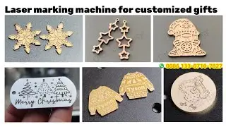 Laser marking machine for custom Christmas gifts // metal engraving cutting laser machine