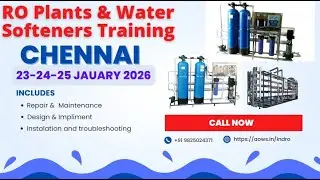 Industrial RO plants & Water Softeners Training in Chennai , சென்னை