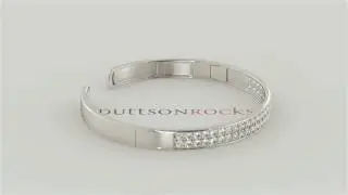 Classic White  gold Diamond bangles