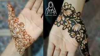 Beautiful Latest, Lotus Mehndi Design || Lotus Henna Design Tutorial || Thouseens henna
