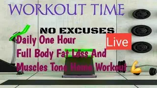 WORKOUT TIME/Date 18-01-2026/Daily Morning Home Workout/Fat Burn And Muscles Tone Workout/LIVE