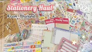 Stationery Haul from Bangkok, Thailand 2025 | ASMR with Soft Music - No Talking