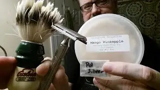Just A Shave: Gillette Tech (UK) - PolSilver (26) - Strybk Mango Pineapl - Semogue 1305