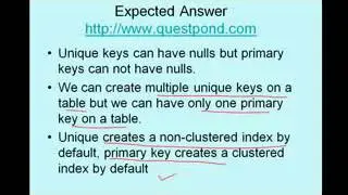 c and SQL interview question What is the differenc