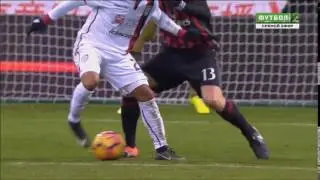 Marco Sau backheel nutmeg vs Milan HD