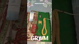 GRWM for Navratri day 5green colour #shorts