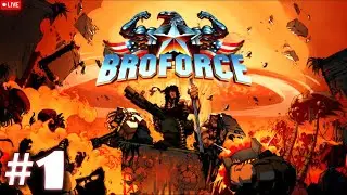 LET FORCE GUYS WITH BROFORCE GAMEPLAY LIVE PART-1 #broforce #splusgaming #live