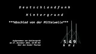 DLF Hintergrund - Abschied Mittelwelle (MW-Qualität)