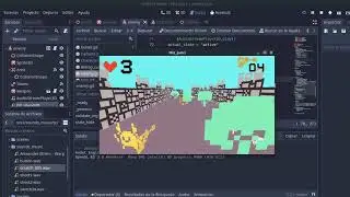 Early gameplay for scroll shooter game