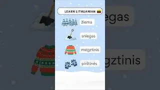 Learn Lithuanian: Winter words ❄️ 🇱🇹 | Beginner Vocabulary