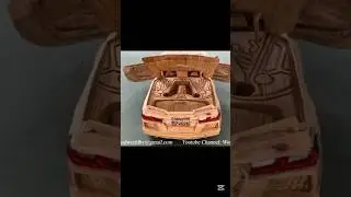 Carving the Mid-Engine Corvette C8 from Solid Wood #automobile #automobile