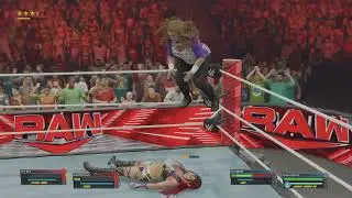 WWE 2K23 PS5: RAW: Rhea Ripley & Doudrop VS Iso Sky & Dakota Kai