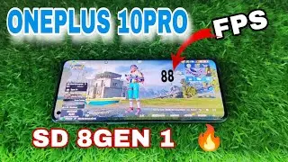 ONEPLUS 10PRO 5G 🔥 BGMI test  2024 with fps meter 😱 snapdragon 8gen 1 way to game
