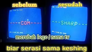 cara merubah logo tv/merek tv