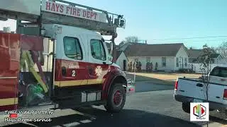 Garage Fire 1402 Milner, Hays, Kansas 11/15/20