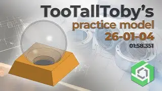 Onshape Speedmodeling Too Tall Toby Practice Model 26-01-04