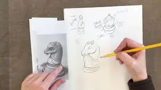 D&P1 - Week 2 - Chess Pieces - pick one to draw