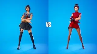 Human Tsuki Skin Vs Demi Skin 100% Perfect Sync | Fortnite Battle Royale