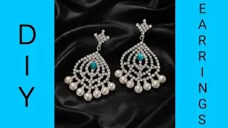 Designer Pearl Earrings Making Tutorial | Easy DIY Jewellery at Home