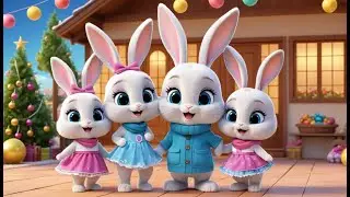 Bunny Family New Year Morning | Cute Nursery Rhyme for Kids | Baby Learning Song