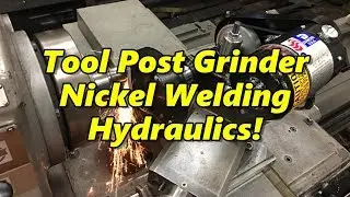 SNS 205: Dumore Toolpost Grinder, Nickel Stick Welding, Hydraulic Barrel, New Patio