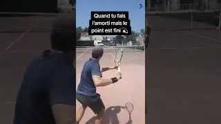 Quand tu fais l'amorti mais le point est fini 💫 #tennis #tennisplayer #tennispoint