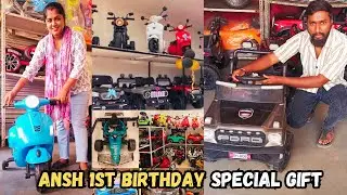 Ansh 1st Birthday Special Gift Vlog | Best Remote Cars for Kids | #hyderabadtamilcouples #begumbazar