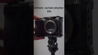 SONY a6700 e-front curtain shutter sound at single shot mode