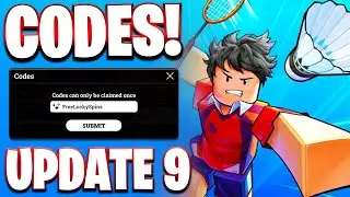 НОВИНКА! ВСЕ РАБОЧИЕ КОДЫ ОБНОВЛЕНИЯ 9 ДЛЯ RACKET RIVALS! КОДЫ RACKET RIVALS ДЛЯ ROBLOX